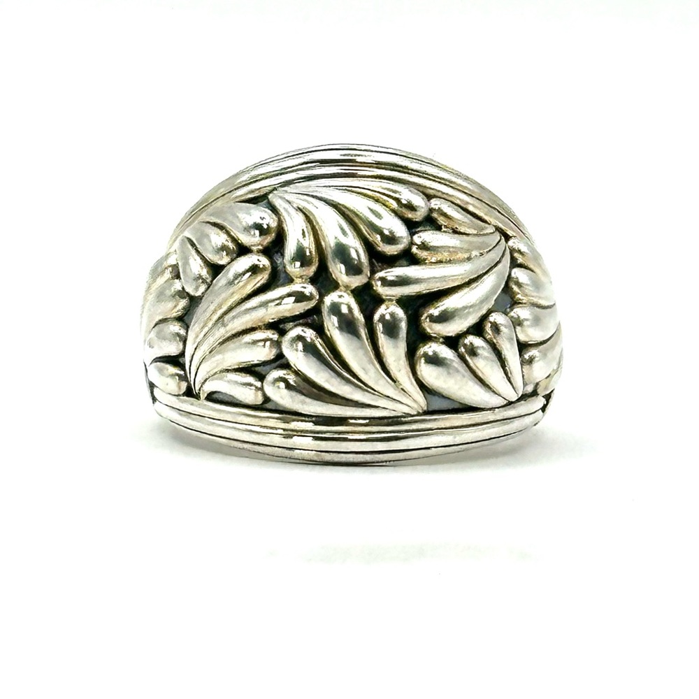 Lagos Sterling Silver Flora Dome Ring Size 7